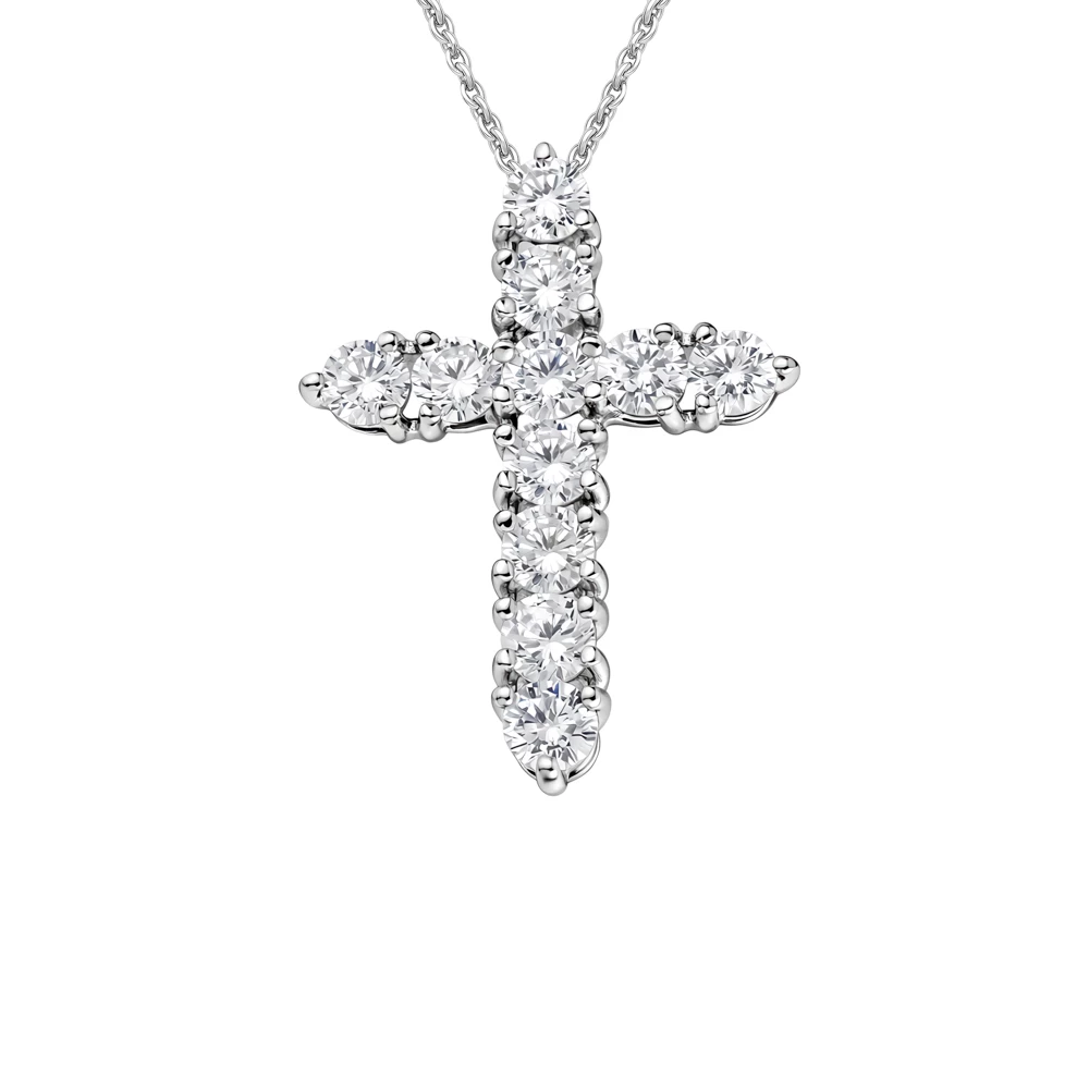 Подвес с фианитами из серебра 925 пробы