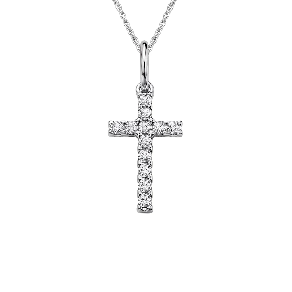 Подвес с фианитами из серебра 925 пробы