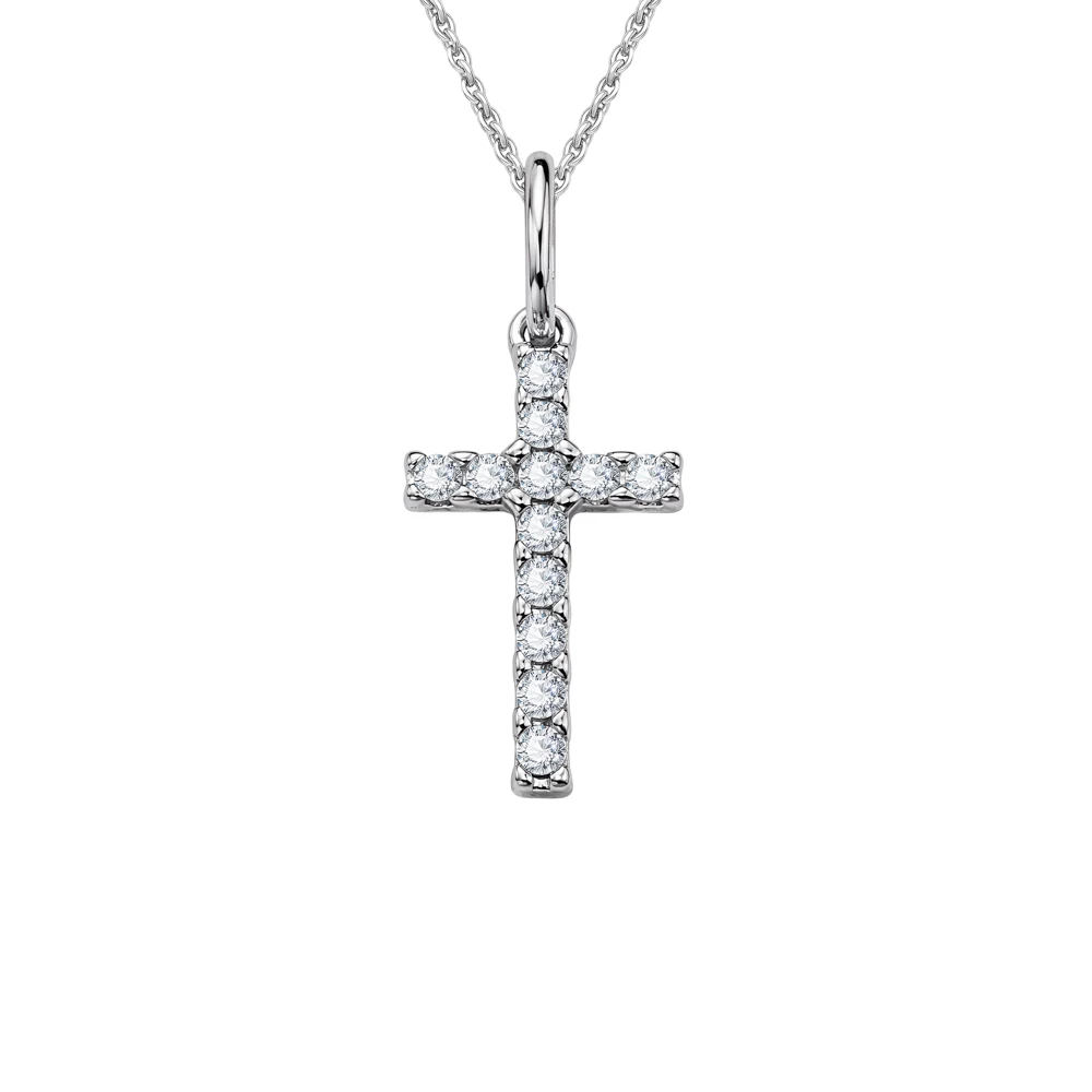 Подвес с фианитами из серебра 925 пробы