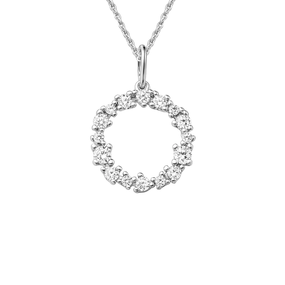 Подвес с фианитами из серебра 925 пробы