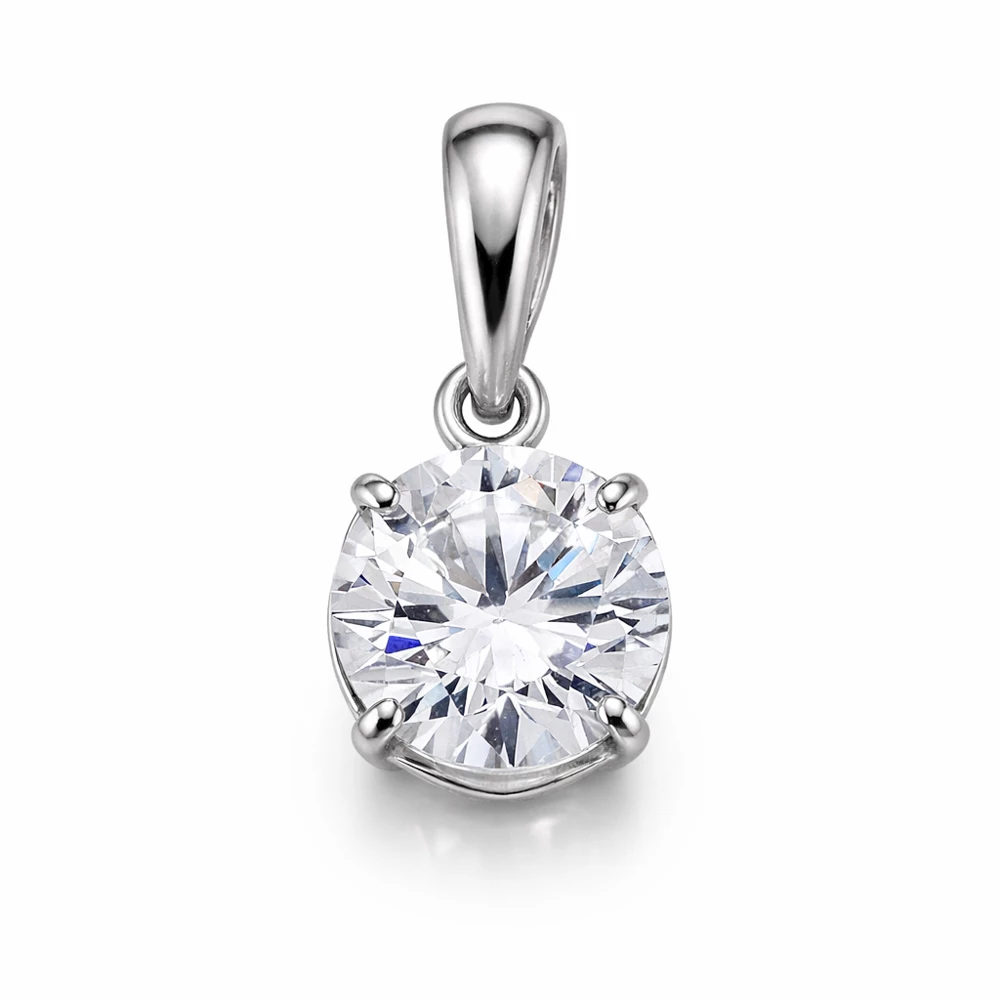 Подвес с фианитами из серебра 925 пробы