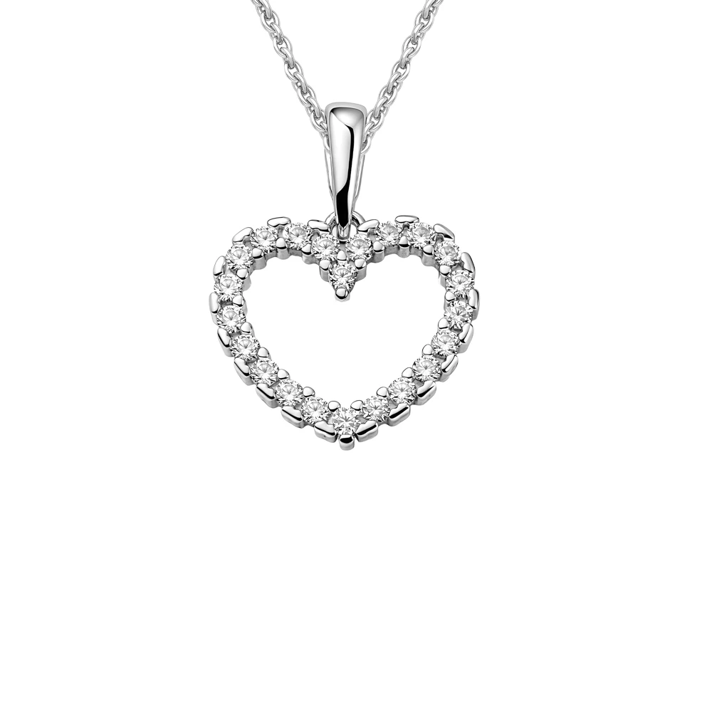 Подвес с фианитами из серебра 925 пробы