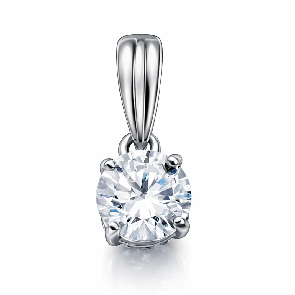 Подвес с фианитами из серебра 925 пробы