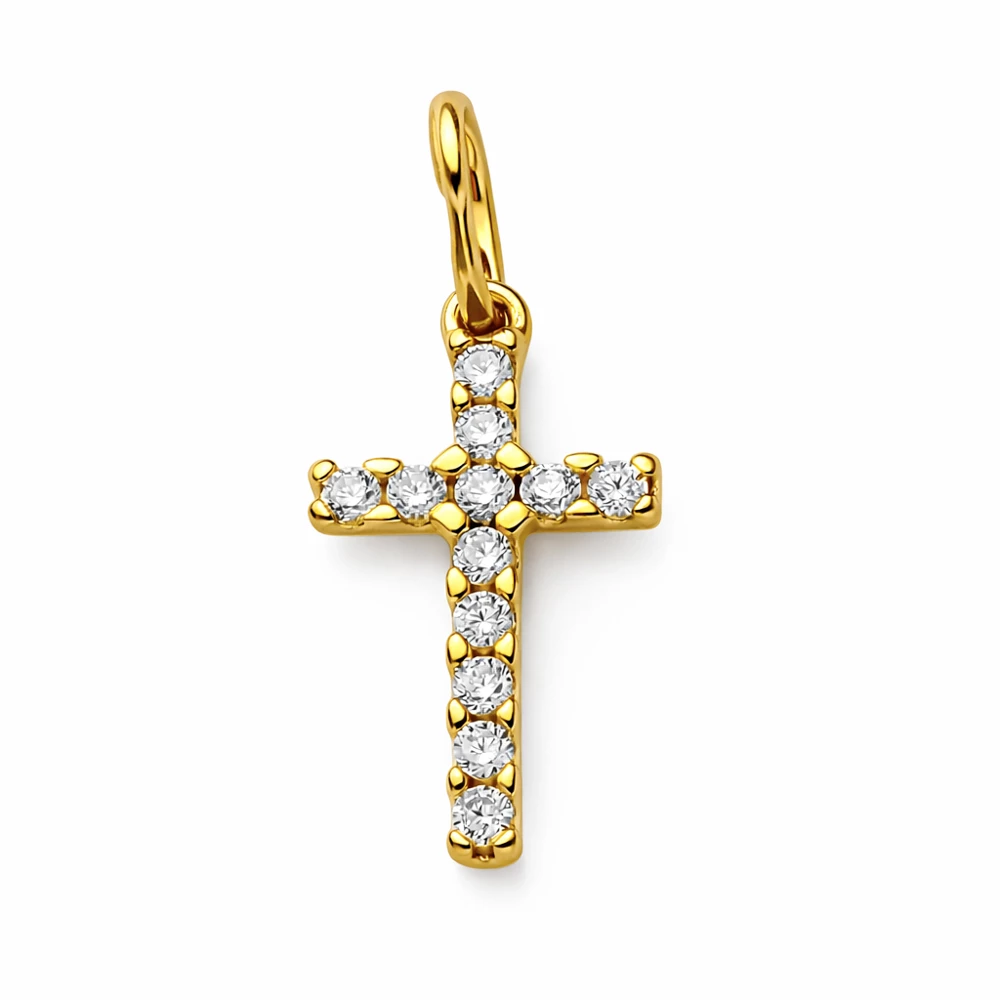 Подвес с фианитами из серебра 925 пробы