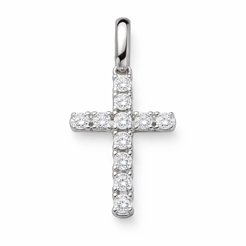 Подвес с фианитами из серебра 925 пробы