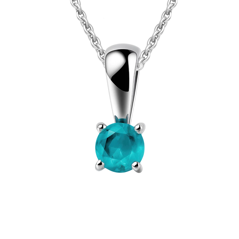 Подвес с нано фианитом из серебра 925 пробы