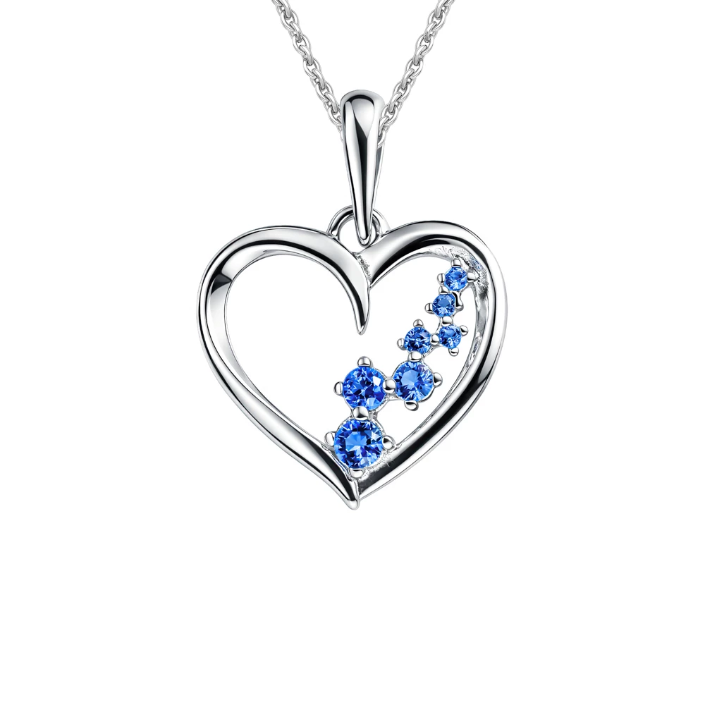 Подвес с фианитами из серебра 925 пробы