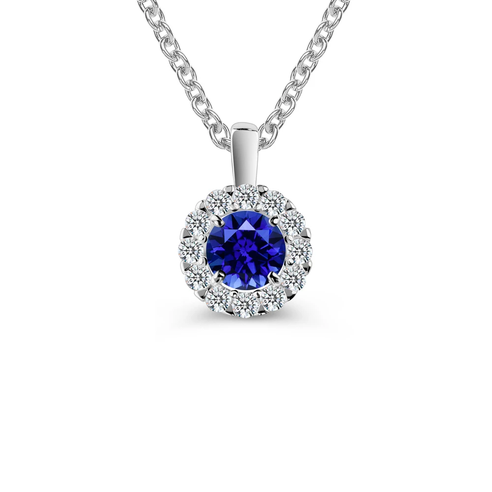 Подвес с фианитами из серебра 925 пробы