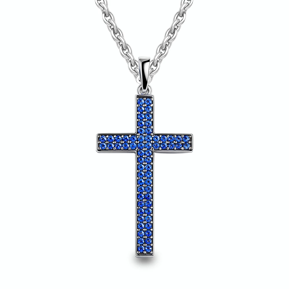 Подвес с фианитами из серебра 925 пробы