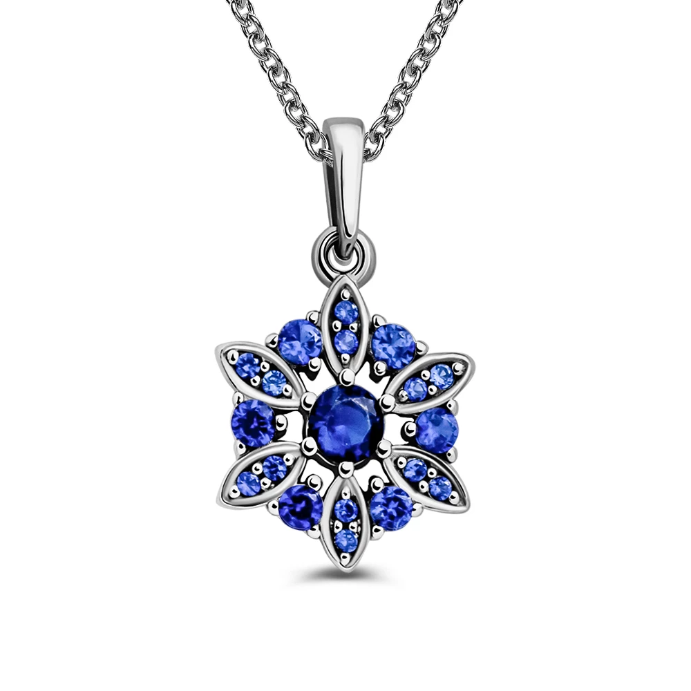 Подвес с фианитами из серебра 925 пробы