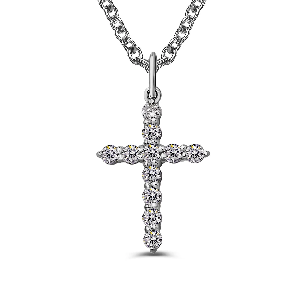 Подвес с фианитами из серебра 925 пробы