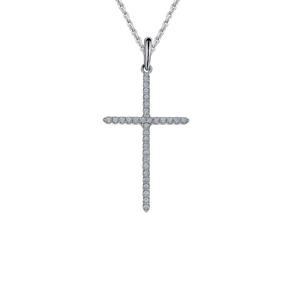 Подвес с фианитами из серебра 925 пробы