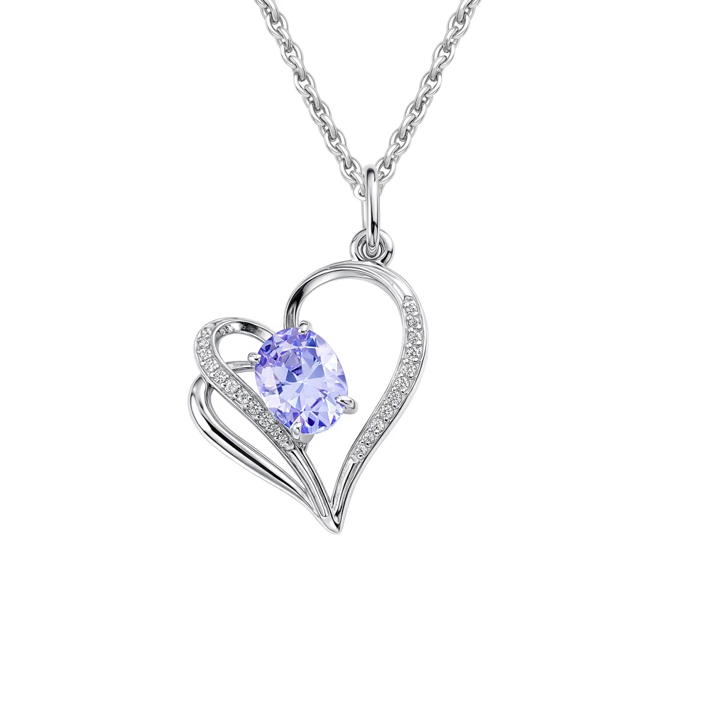 Подвес с фианитами из серебра 925 пробы