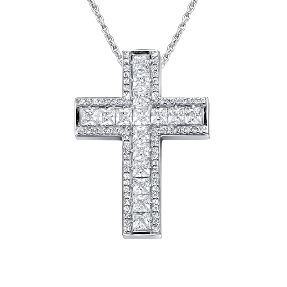 Подвес с фианитами из серебра 925 пробы