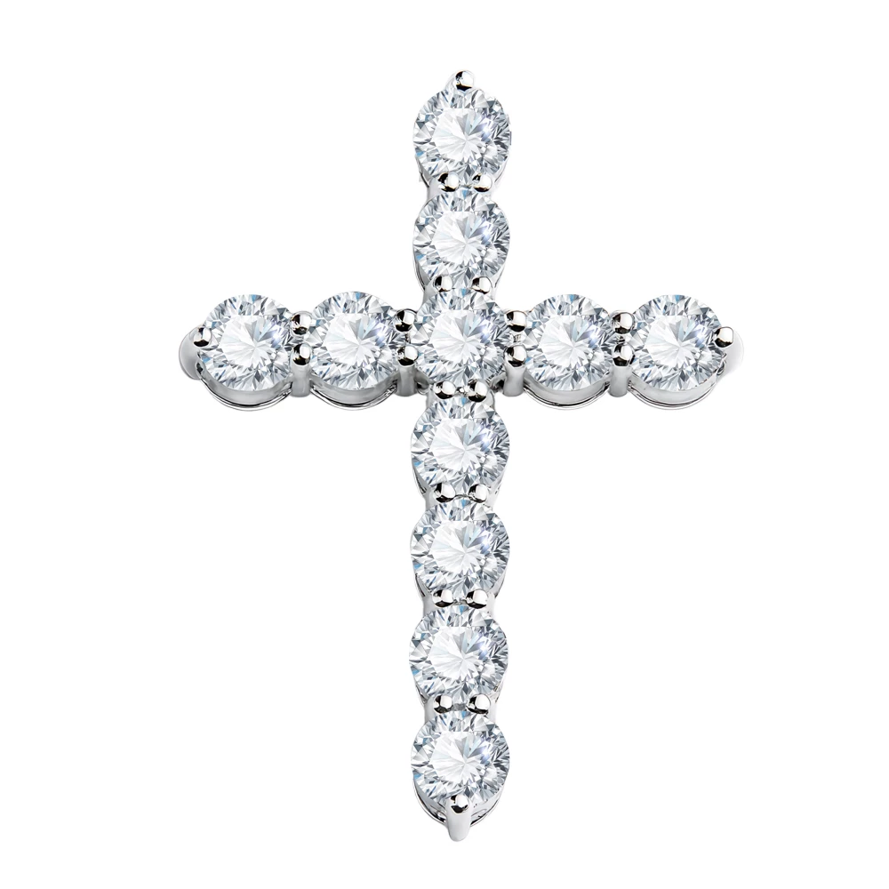 Подвес с фианитами из серебра 925 пробы