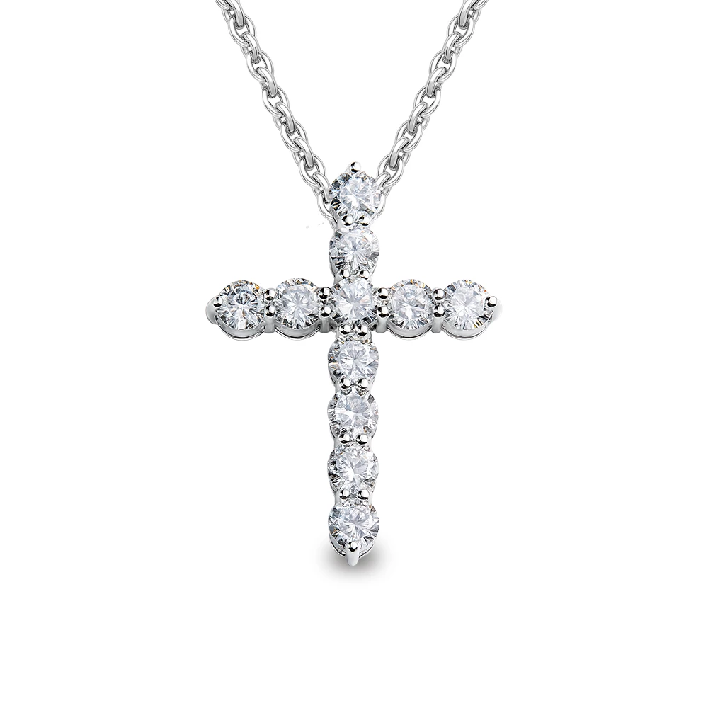 Подвес с фианитами из серебра 925 пробы