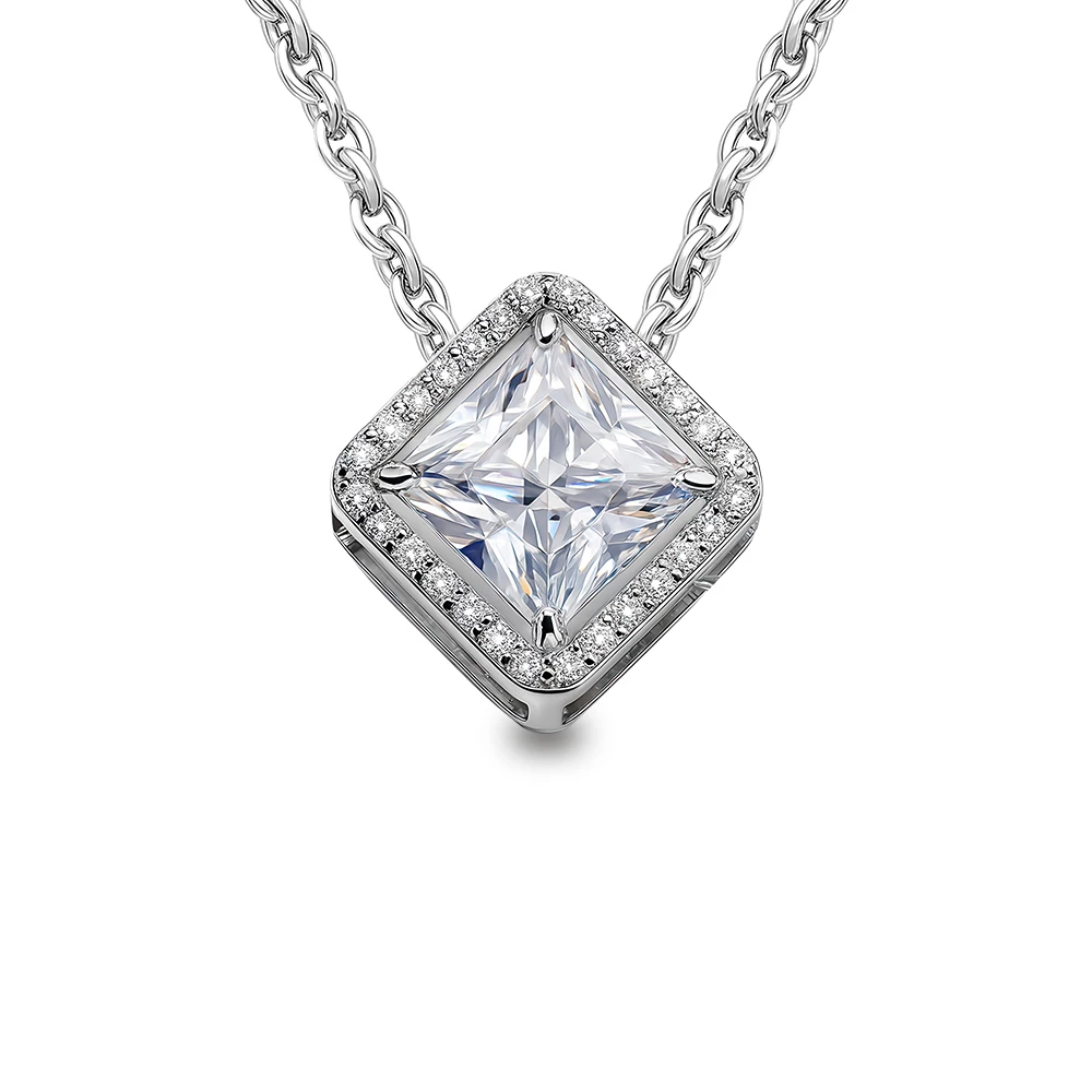 Подвес с фианитами из серебра 925 пробы