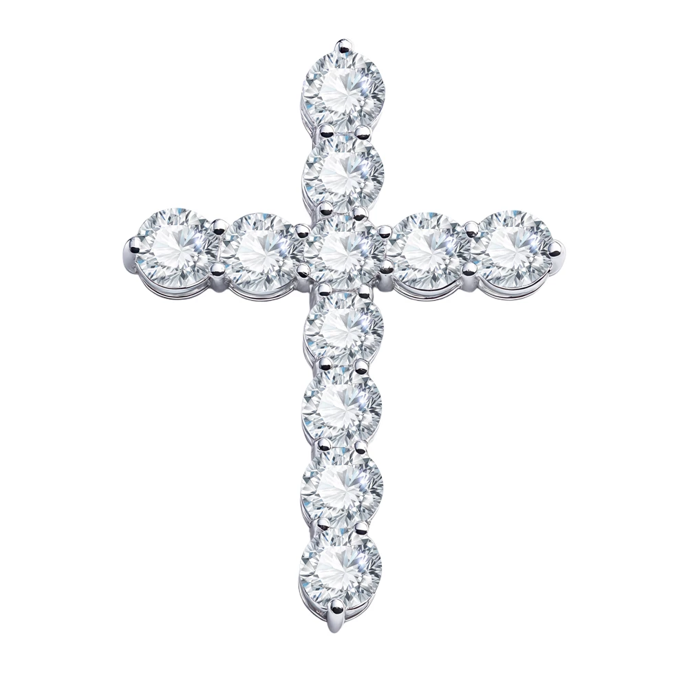 Подвес с фианитами из серебра 925 пробы