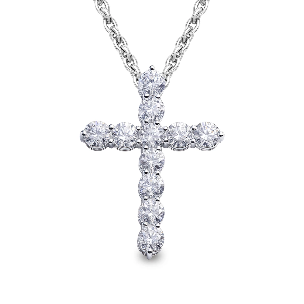 Подвес с фианитами из серебра 925 пробы