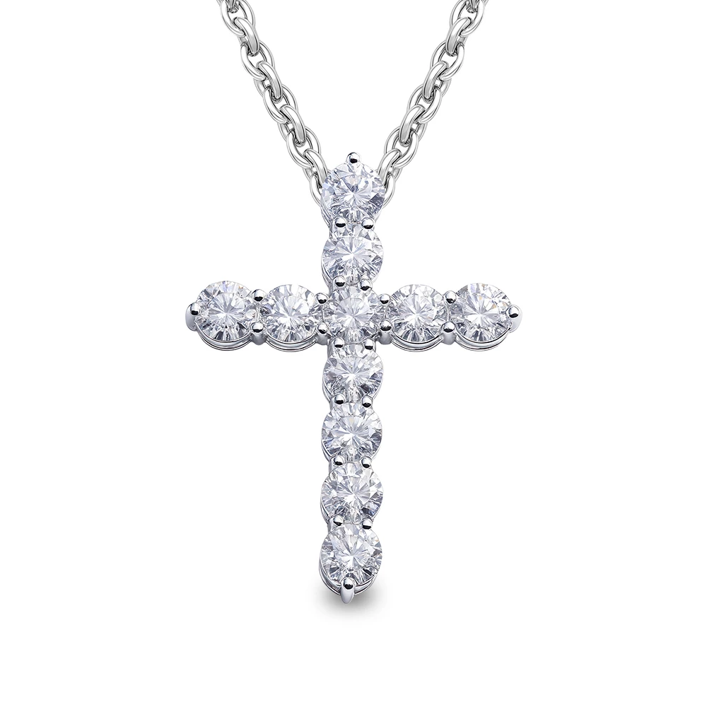 Подвес с фианитами из серебра 925 пробы