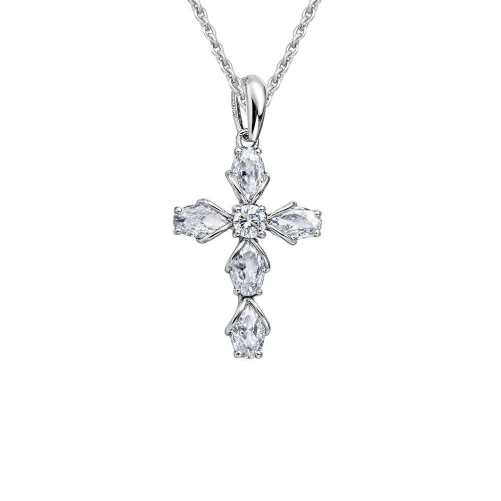 Подвес с фианитами из серебра 925 пробы