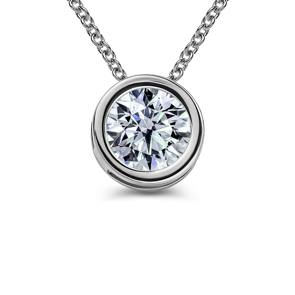 Подвес с фианитом из серебра 925 пробы