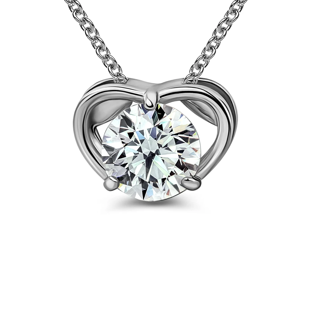 Подвес с фианитом из серебра 925 пробы