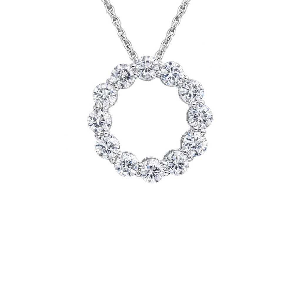 Подвес с фианитами из серебра 925 пробы