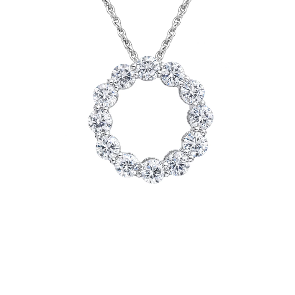 Подвес с фианитами из серебра 925 пробы