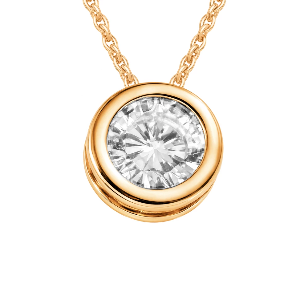 Подвес с фианитом из серебра 925 пробы