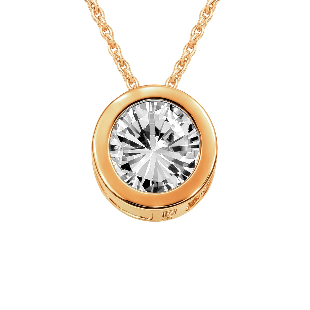 Подвес с фианитом из серебра 925 пробы Подвес с фианитом из серебра 925 пробы