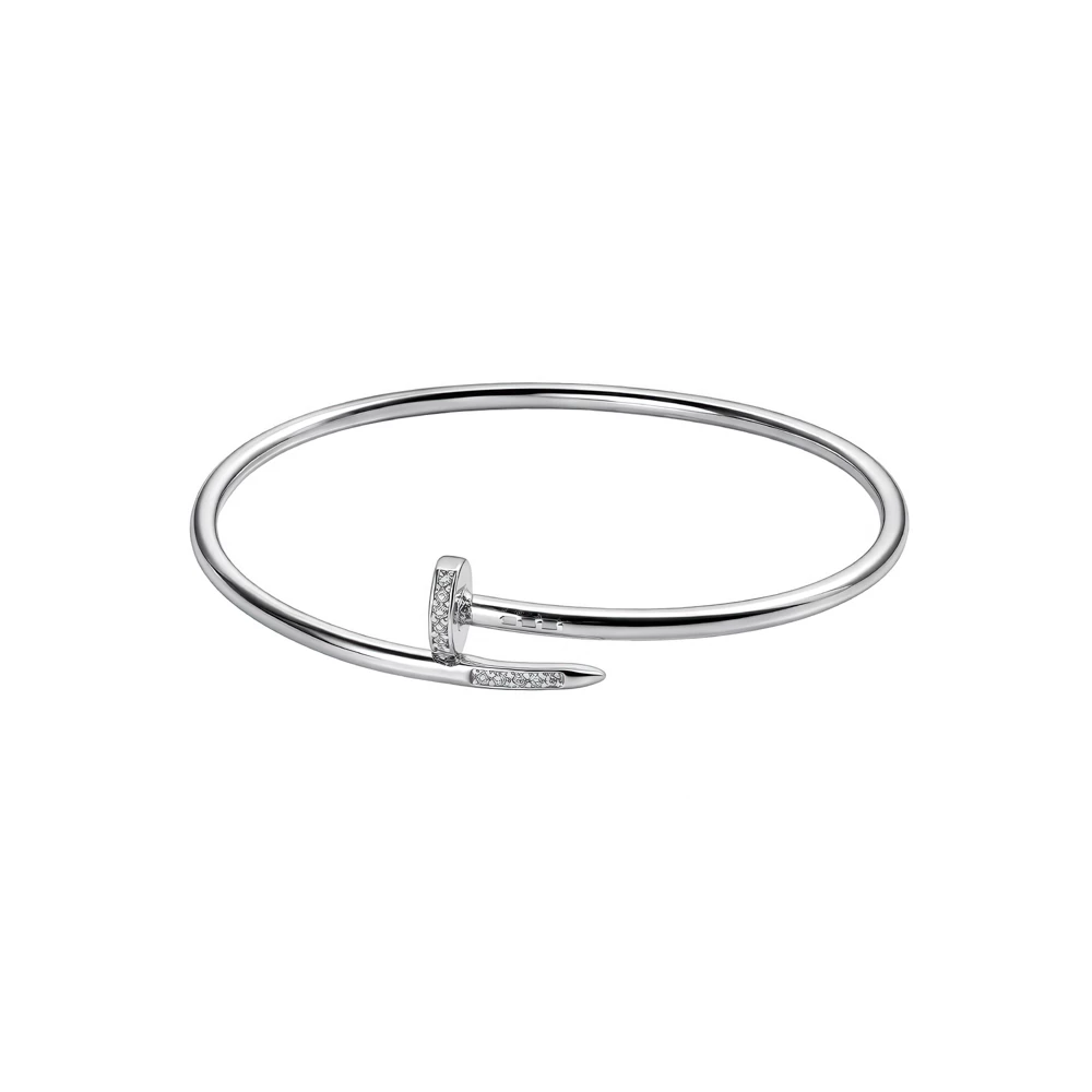 Браслет с фианитами из серебра 925 пробы