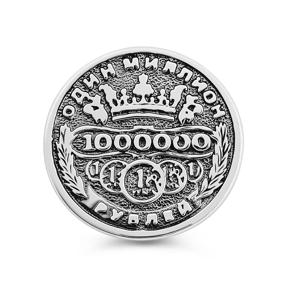 Монета сувенирная из серебра 925 пробы