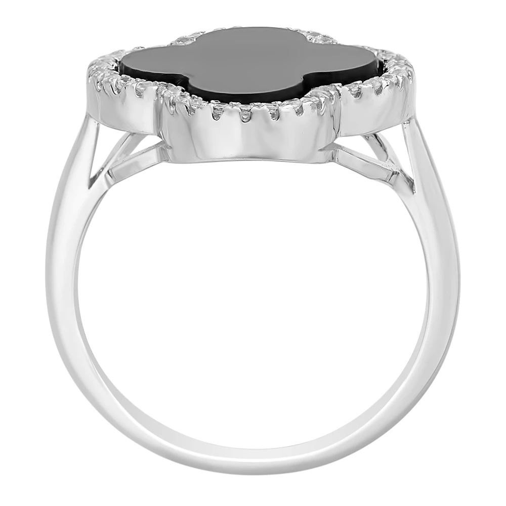 Кольцо с акрилом из серебра 925 пробы 3