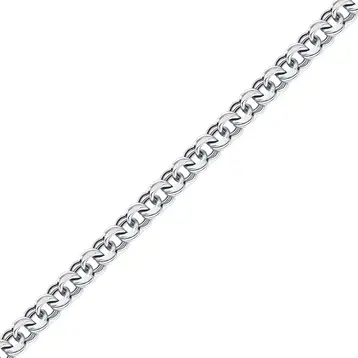 Цепь бисмарк из серебра 925 пробы