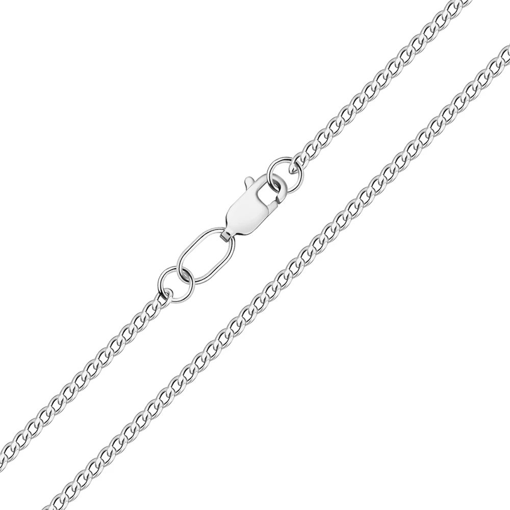 Цепь панцирь из серебра 925 пробы