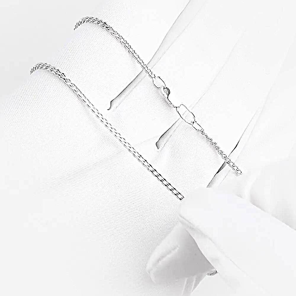 Цепь панцирь из серебра 925 пробы 1