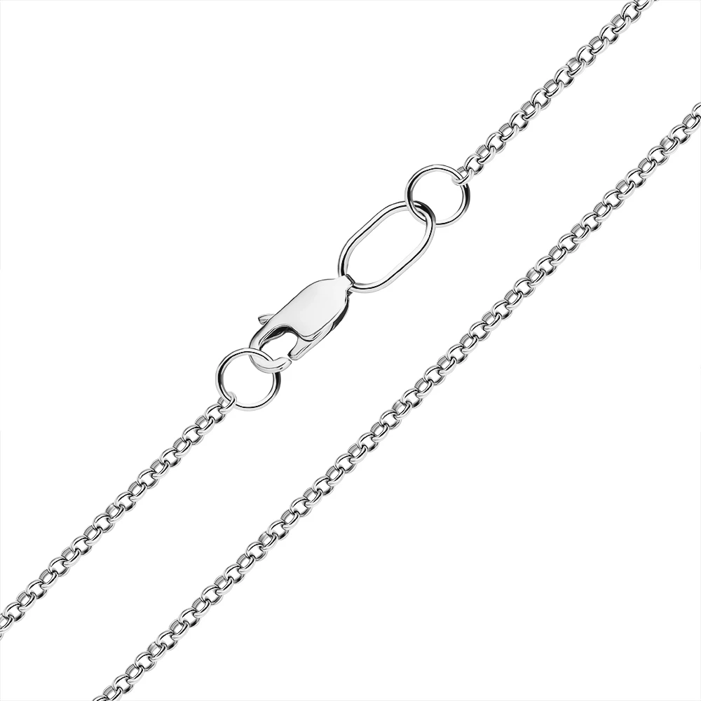 Цепь якорь ролло из серебра 925 пробы