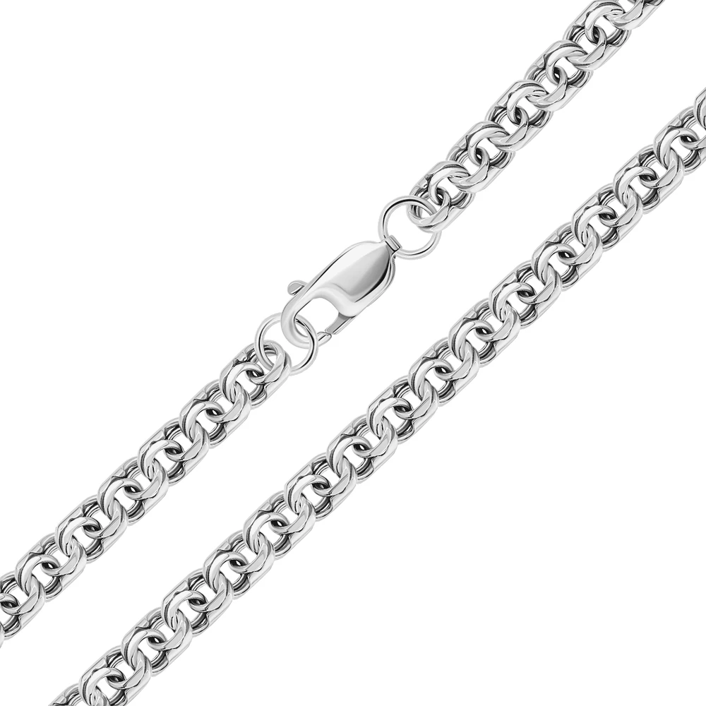 Цепь бисмарк из серебра 925 пробы