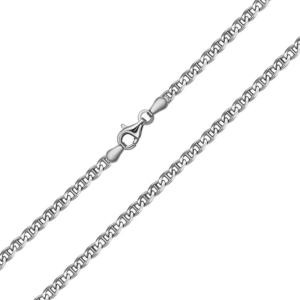 Цепь глаз пантеры из серебра 925 пробы