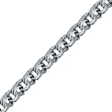 Цепь бисмарк из серебра 925 пробы