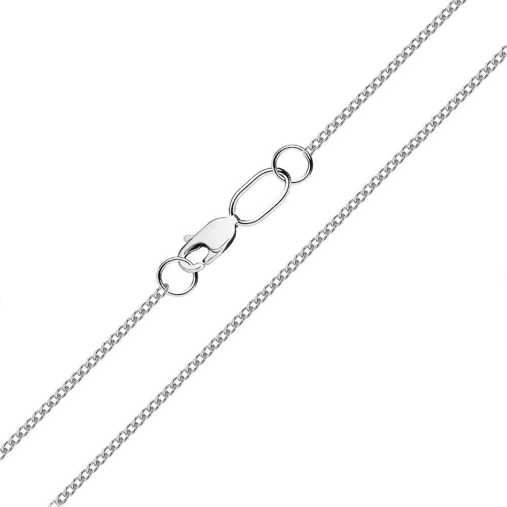 Цепь панцирь из серебра 925 пробы