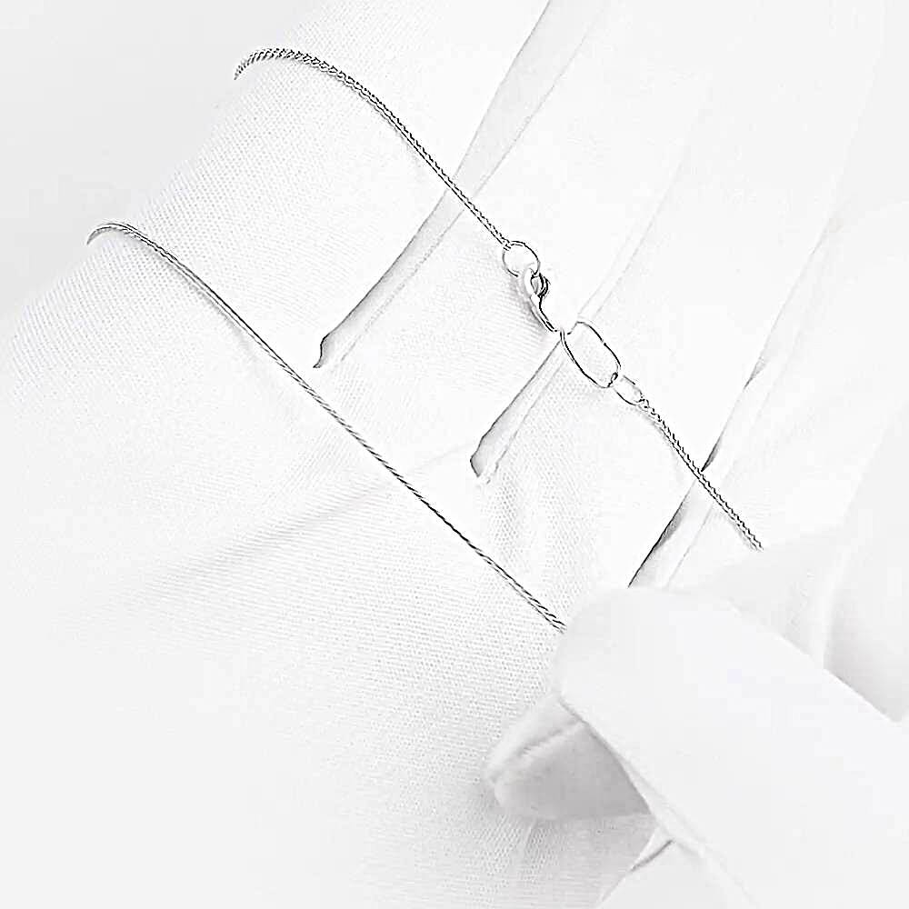 Цепь панцирь из серебра 925 пробы 1