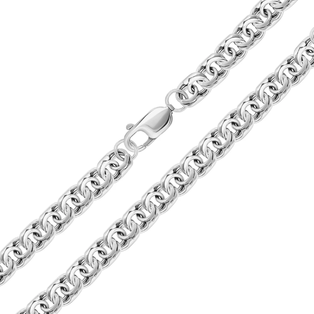 Цепь бисмарк из серебра 925 пробы