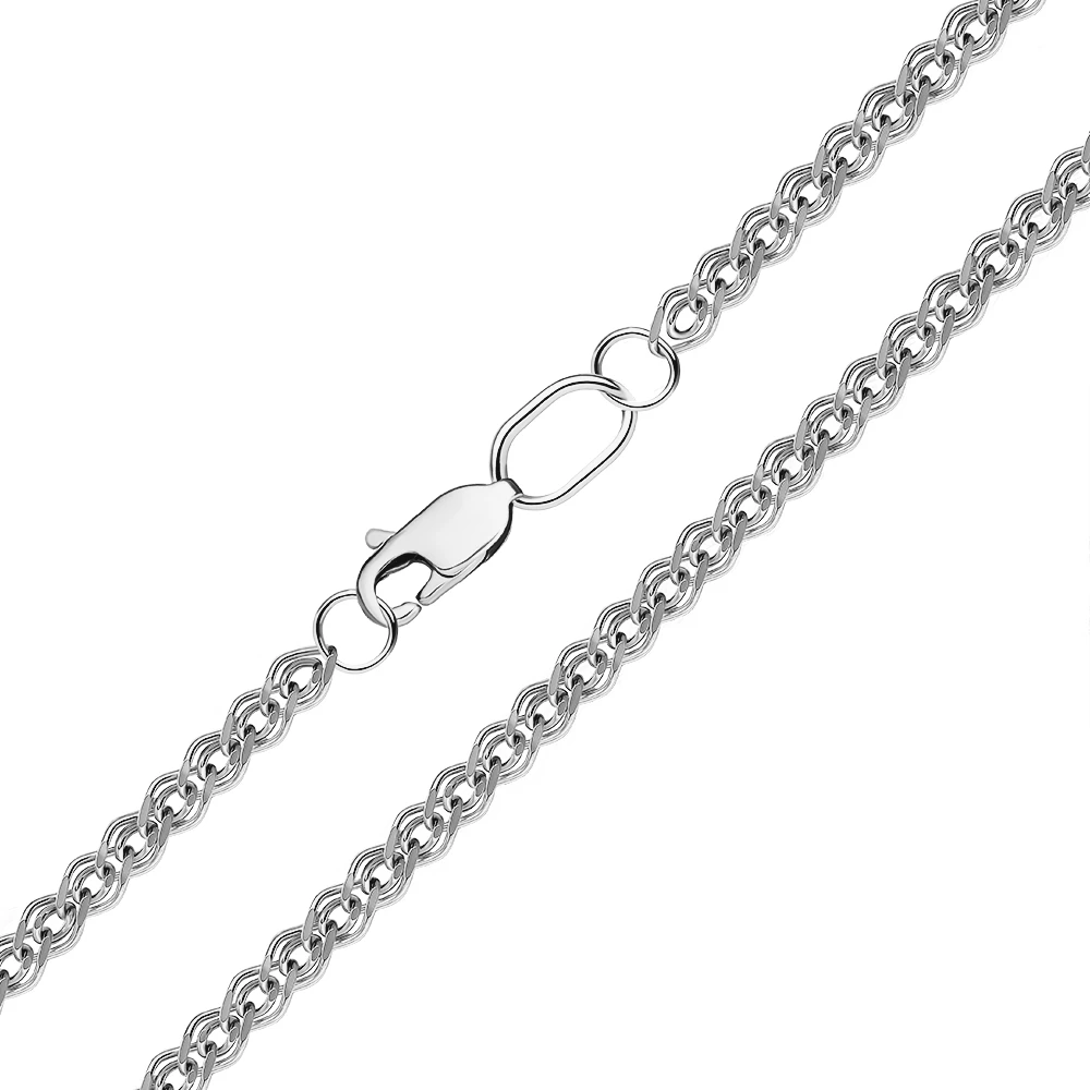 Цепь нонна из серебра 925 пробы