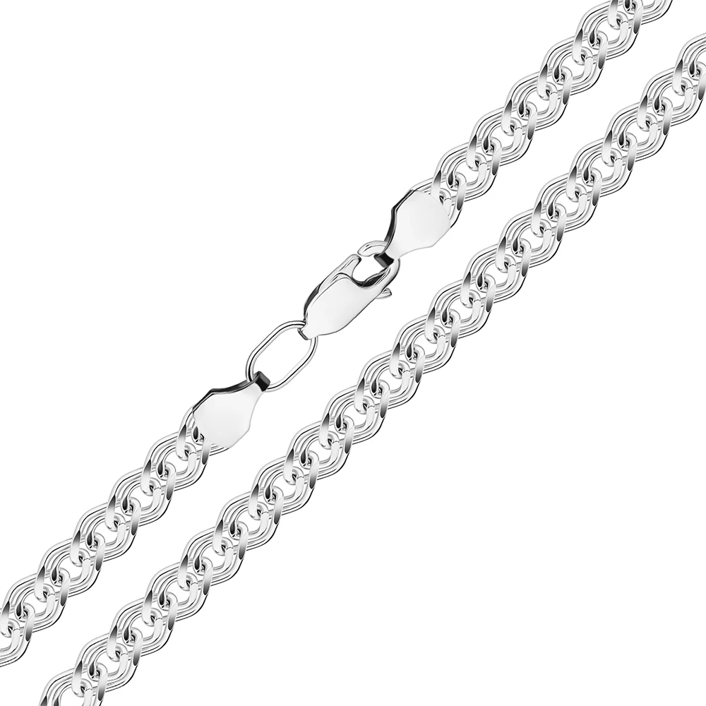 Цепь нонна из серебра 925 пробы