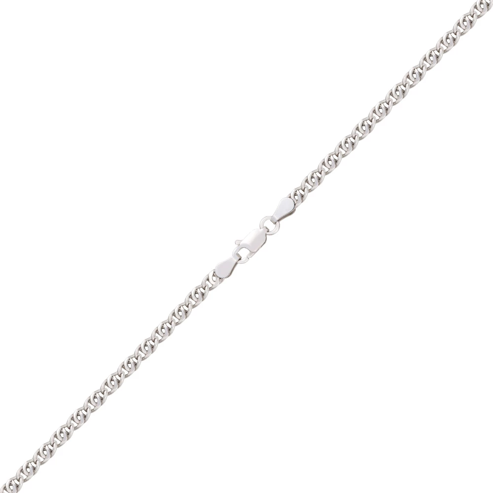 Цепь глаз пантеры из серебра 875 пробы