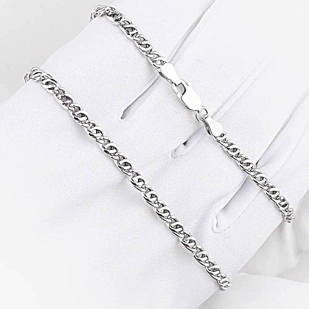 Цепь глаз пантеры из серебра 875 пробы 1