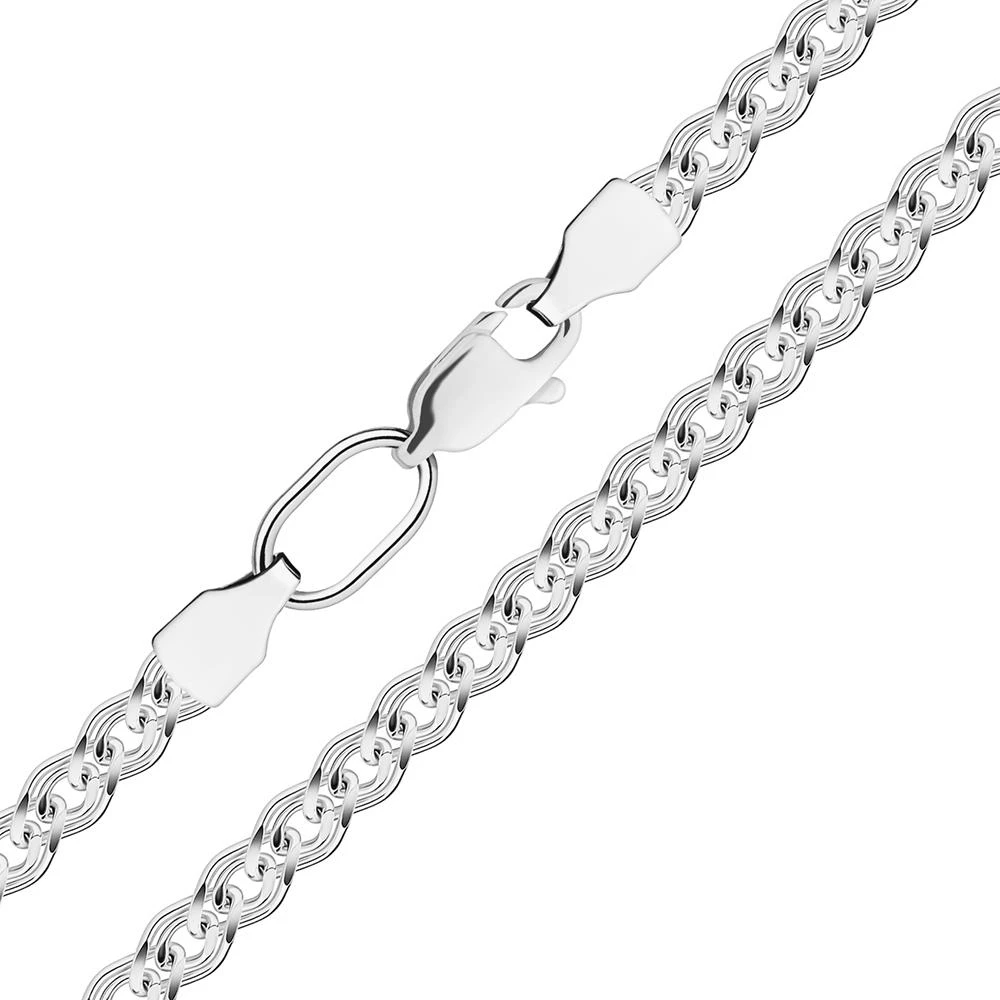 Цепь нонна из серебра 925 пробы