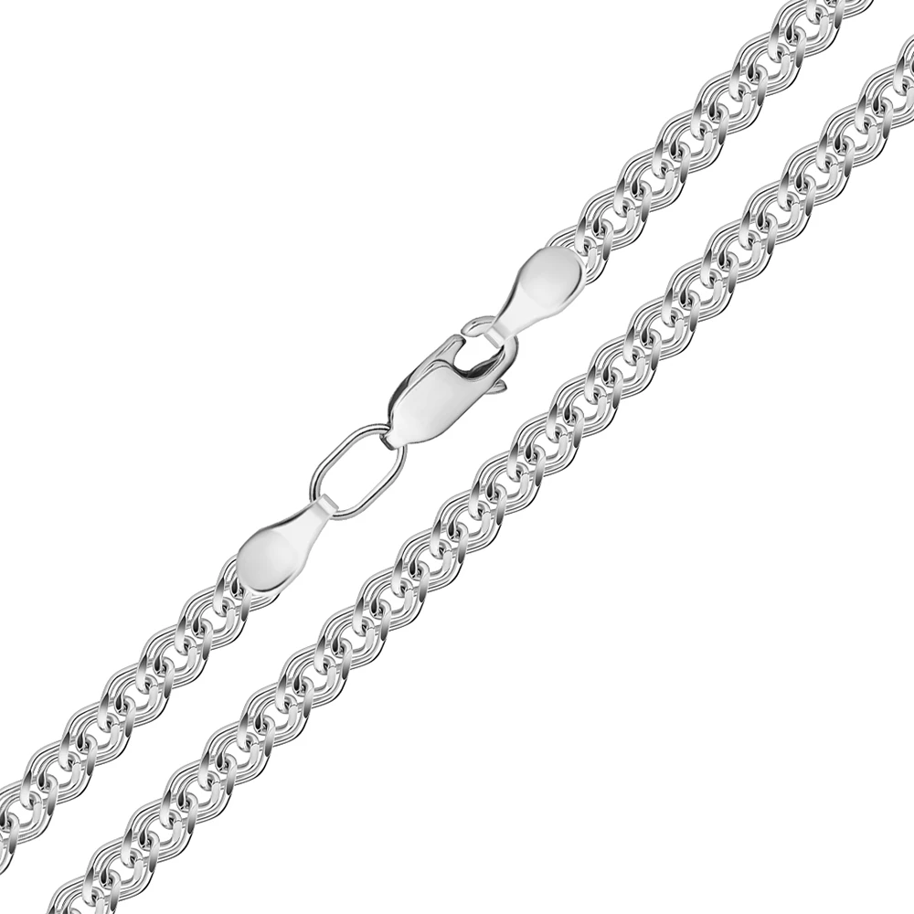 Цепь нонна из серебра 925 пробы